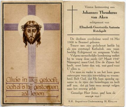 Aken Johannes Theodorus van 1908-1947